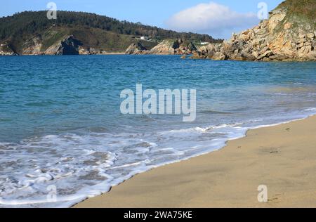 Espasante, plage de San Anton. Municipalité d'Ortigueira, PROVINCE DE la Corogne, Galice, Espagne. Banque D'Images