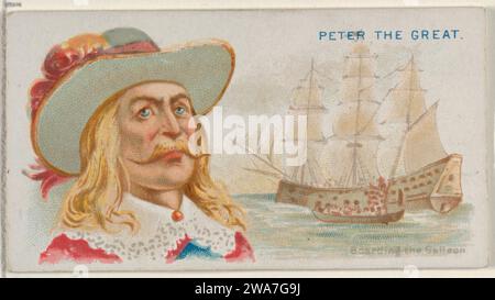 Jack Avery, Capturing Ship of the Great Mogul, de la série Pirates of the Spanish main (N19) pour Allen & Ginter cigarettes 1963 de George S. Harris & Sons Banque D'Images