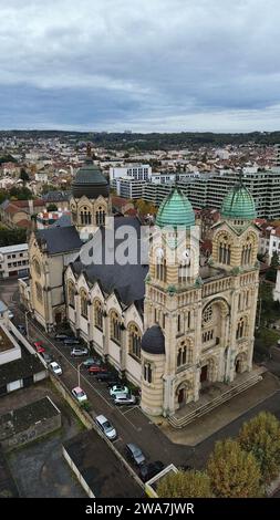 Drone photo basilique Nancy France Europe Banque D'Images