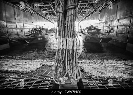 Forces militaires AMÉRICAINES. MER BALTIQUE (8 juin 2016) les bateaux de combat suédois du 1e Régiment de Marines reposent à bord du HNLMS Johan de Witt pendant l'exercice BALTOPS 2016 en mer Baltique. Conçu pour améliorer la flexibilité et l'interopérabilité, ainsi que pour démontrer la détermination des forces de l'OTAN et des partenaires à défendre la région de la Baltique, BALTOPS 2016 implique des forces maritimes, terrestres et aériennes pour renforcer les capacités de réaction combinées nécessaires pour assurer la stabilité régionale et promouvoir l'amitié et la compréhension mutuelle. (Photo OTAN par le FSgt Cedric Artigues de l'Armée de l'Air française/publié) Banque D'Images