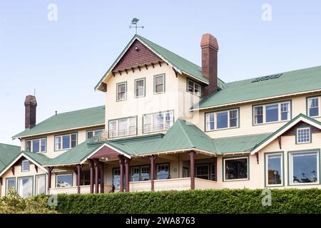 Mount Buffalo Chalet, Victoria, Australie. Construit en 1910, le Chalet est classé patrimoine pour son importance historique et architecturale. Banque D'Images