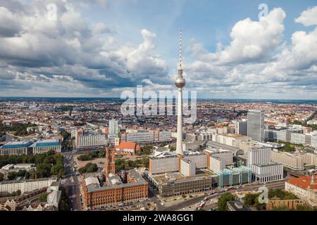 Vue aérienne de Berlin, Allemagne. Banque D'Images