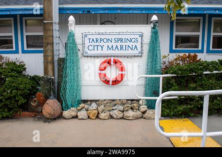 Le front de mer à Tarpon Springs en Floride, États-Unis Banque D'Images