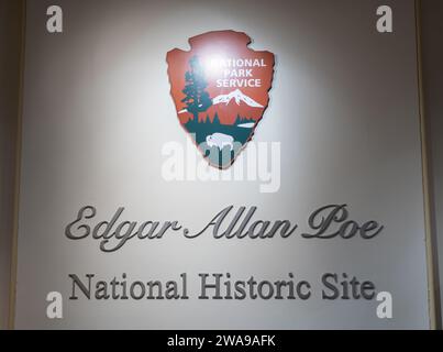 Le site historique national Edgar Allan PoE à Philadelphie, Pennsylvanie, États-Unis Banque D'Images