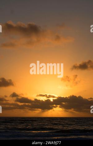 Lever du soleil, Pepper Park Beachside, fort Pierce, Floride Banque D'Images