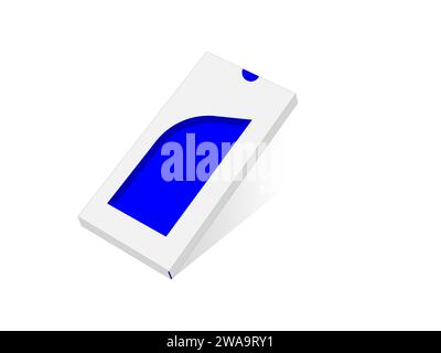 Boîte de chocolat avec fenêtre Dieline Template fichier vectoriel modifiable. Illustration de Vecteur