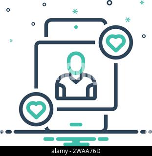 Icône pour la popularité, la célébrité Illustration de Vecteur