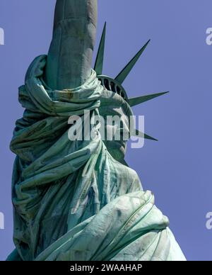 Incroyable photo de la Statue de la liberté avec sa couronne et sa