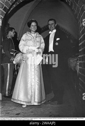 Margrethe II du Danemark. Photo avec Henri de Laborde de Monpezat 1970. À cette époque, Margrethe est princesse royale et héritière du trône, elle devient reine de Danemark le 15 janvier 1972. Banque D'Images