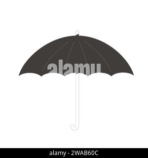 Icône parapluie. Illustration de dessin au trait plein. Illustration de Vecteur