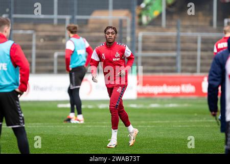 Koeln, Deutschland. 03 janvier 2024. Justin Diehl (1. FC K?ln, 45) 1. FC K?ln, formation 03.01.2024 crédit : dpa/Alamy Live News Banque D'Images