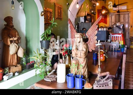 Café la Abadia dans le centro de Merida, Mexique Banque D'Images