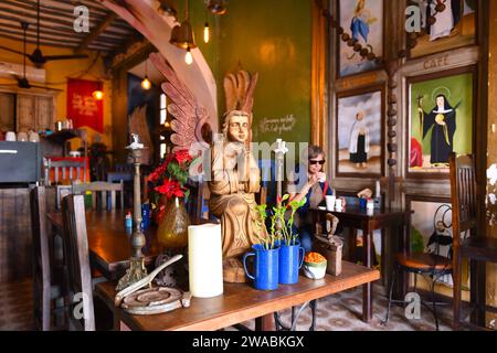 Café la Abadia dans le centro de Merida, Mexique Banque D'Images