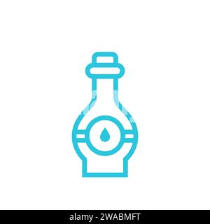 Vinaigre balsamique, du jeu d'icônes bleues. Illustration de Vecteur