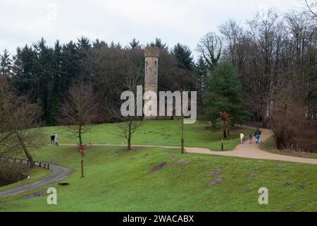 La ruine Gothique, Hardwick Hall Estate, Sedgefield, Co Durham, England, UK Banque D'Images