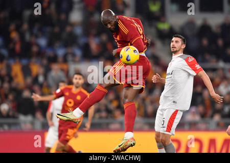 Rome, Italie. 03 janvier 2024. Romelu Lukaku de L'AS Roma lors du match de football Serie A entre L'AS Roma et l'US Cremonese au stade Olimpico de Rome (Italie), le 3 janvier 2024. Crédit : Insidefoto di andrea staccioli/Alamy Live News Banque D'Images