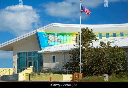 Centre éducatif, Barrier Island Sanctuary, Floride Banque D'Images