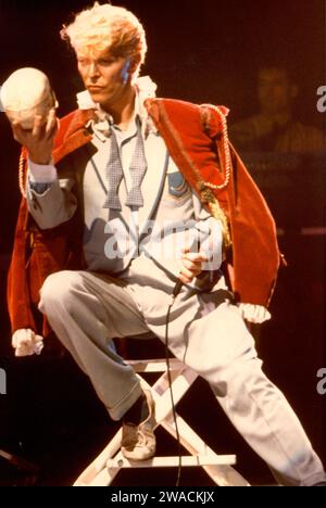 David Bowie, Civic Center, Hartford, CT, États-Unis, 15 juillet 1983. Banque D'Images