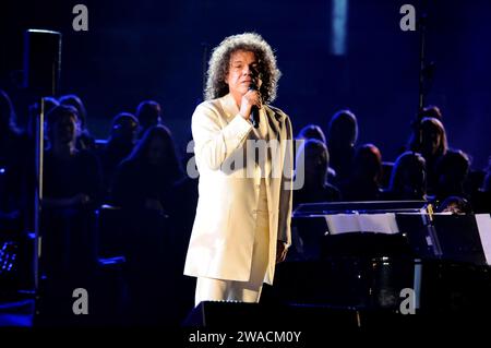 Vérone Italie 2009-05-30, Riccardo Cocciante, chanteur italien, concert live à l'Arena Banque D'Images