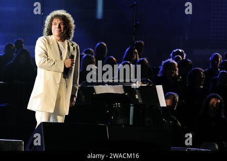 Vérone Italie 2009-05-30, Riccardo Cocciante, chanteur italien, concert live à l'Arena Banque D'Images