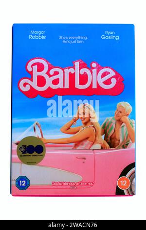 Étui DVD Barbie film. Configuration du studio. Décembre 2023 Banque D'Images