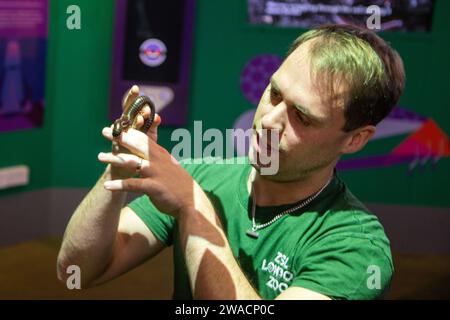 Londres, Royaume-Uni. 03 janvier 2024. Millipède vu lors du bilan annuel au ZSL London Zoo à Londres. (Photo James Warren/SOPA Images/Sipa USA) crédit : SIPA USA/Alamy Live News Banque D'Images