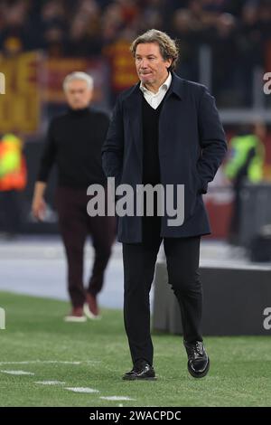 Rome, Italie. 03 janvier 2024. Rome, Italie 03.01.2024 : en action lors de la COUPE TIM D'ITALIE 2023-2024, tour de 16, match de football AS ROMA VS CREMONESE au Stade Olympique de Rome. Crédit : Agence photo indépendante/Alamy Live News Banque D'Images
