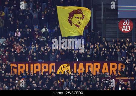 Rome, Italie. 03 janvier 2024. Rome, Italie 03.01.2024 : en action lors de la COUPE TIM D'ITALIE 2023-2024, tour de 16, match de football AS ROMA VS CREMONESE au Stade Olympique de Rome. Crédit : Agence photo indépendante/Alamy Live News Banque D'Images