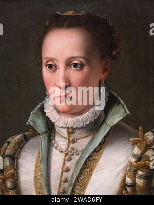 Bronzino (Agnolo Di Cosimo Di Mariano) : 'Portrait d'une femme' (ca 1560) Banque D'Images