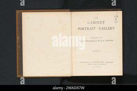 La galerie de portraits du cabinet : reproduit à partir de photographies originales de W. et D. Downey Third Series, Cassell & Co., livre de 1892, papier de Londres. lin (matériel) Banque D'Images