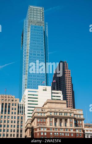 La Skyline de Philadelphie un jour de printemps Banque D'Images