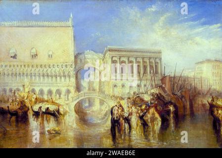 JMW Turner, Venise, le Pont des Soupirs, peinture à l'huile sur toile, 1840 Banque D'Images