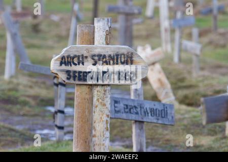 Cimetière de Sad Hill, province de Burgos, Espagne Banque D'Images