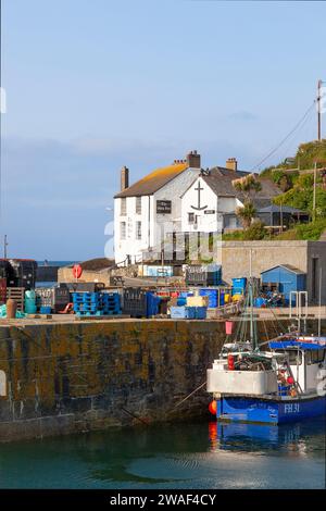 Fishermen's Quay, Porthleven Harbour, Cornwall Banque D'Images