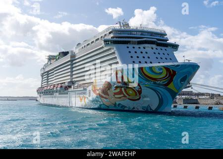 Une vue imprenable sur l'escapade en bateau des compagnies de croisière norvégiennes Banque D'Images