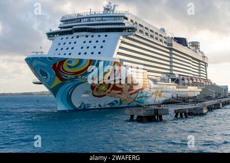 Une vue imprenable sur l'escapade en bateau des compagnies de croisière norvégiennes Banque D'Images