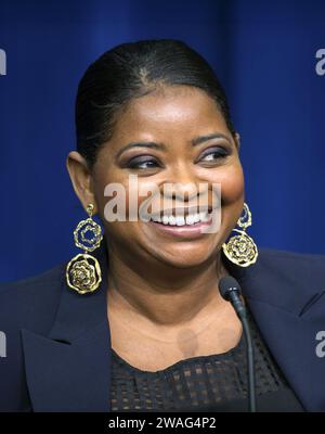 Octavia Spencer. Portrait de l'actrice et productrice américaine Octavia Lenora Spencer (née en 1970) à la Maison Blanche en 2016 Banque D'Images