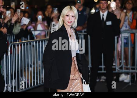 Milan, Italie. 22 septembre 2023. Jeon So-mi participe au dîner Prada lors de la Fashion week de Milan vêtements pour femmes Printemps/été 2024 à Milan, Italie, le 21 septembre 2023. (Photo Alessandro Bremec/NurPhoto) crédit : NurPhoto SRL/Alamy Live News Banque D'Images