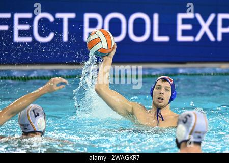 Dubrovnik, Croatie, 040124. Championnat d'Europe de water-polo 2024. Tour préliminaire, groupe A. Espagne - Croatie. Photo : Tom Dubravec / CROPIX Dubrovnik Croatie Copyright : xCROPIXxTomxDubravex td spanjolska hrvatska13-040124 Banque D'Images