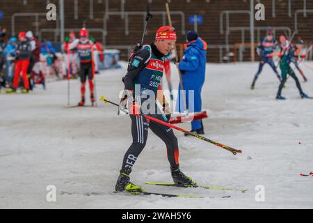 Oberhof, Deutschland. 04 janvier 2024. Philipp Horn (GER, Deutschland), 04.01.2024, Oberhof (Deutschland), IBU World Cup Biathlon Oberhof 2024 crédit : dpa/Alamy Live News Banque D'Images