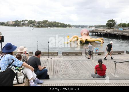 Sydney, Australie. 5 janvier 2024. Le Sydney Festival ouvre aujourd'hui avec une célébration de l'art dans toute la ville jusqu'au 28 janvier. Crédit : Richard Milnes/Alamy Live News Banque D'Images