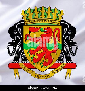 Les armoiries de la République du Congo, Studio Banque D'Images