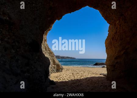 Keyhole Arch, Laguna Beach Banque D'Images