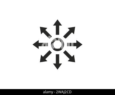 Simplifier, icône modules. Illustration vectorielle. Illustration de Vecteur