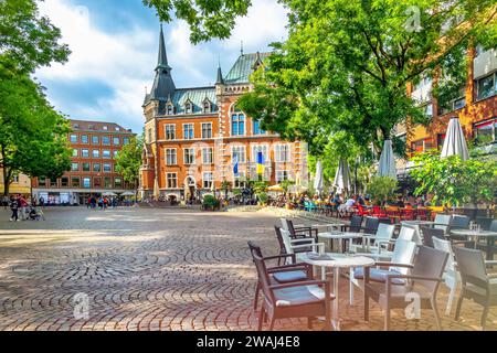 Ancien hôtel de ville sur la Rathausplatz à Oldenburg, Allemagne Banque D'Images