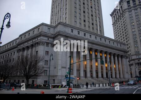 Le Thurgood Marshall United States Courthouse situé à New York Banque D'Images