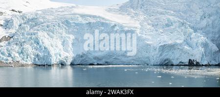 Glacier Beloit Tidewater à Blackstone Bay, Prince William Sound, Alaska, États-Unis Banque D'Images