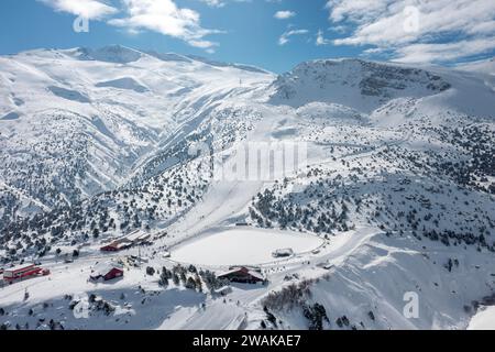 Ergan ski Resort View, Erzincan, Turquie Banque D'Images