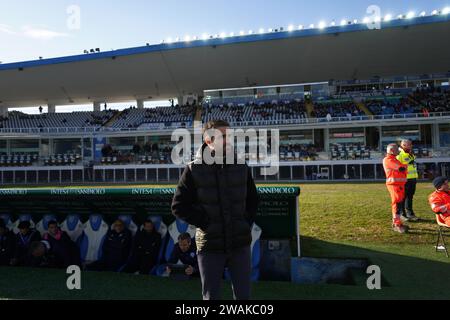 Brescia, Italie. 16 décembre 2023. Cesc Fabregas, entraîneur principal de Como 1907, lors de Brescia Calcio vs Como 1907 , Serie B, au stade Rigamonti. Crédit : Alessio Morgese/Alessio Morgese / Emage / Alamy Live News Banque D'Images