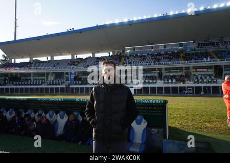 Brescia, Italie. 16 décembre 2023. Cesc Fabregas, entraîneur principal de Como 1907, lors de Brescia Calcio vs Como 1907 , Serie B, au stade Rigamonti. Crédit : Alessio Morgese/Alessio Morgese / Emage / Alamy Live News Banque D'Images